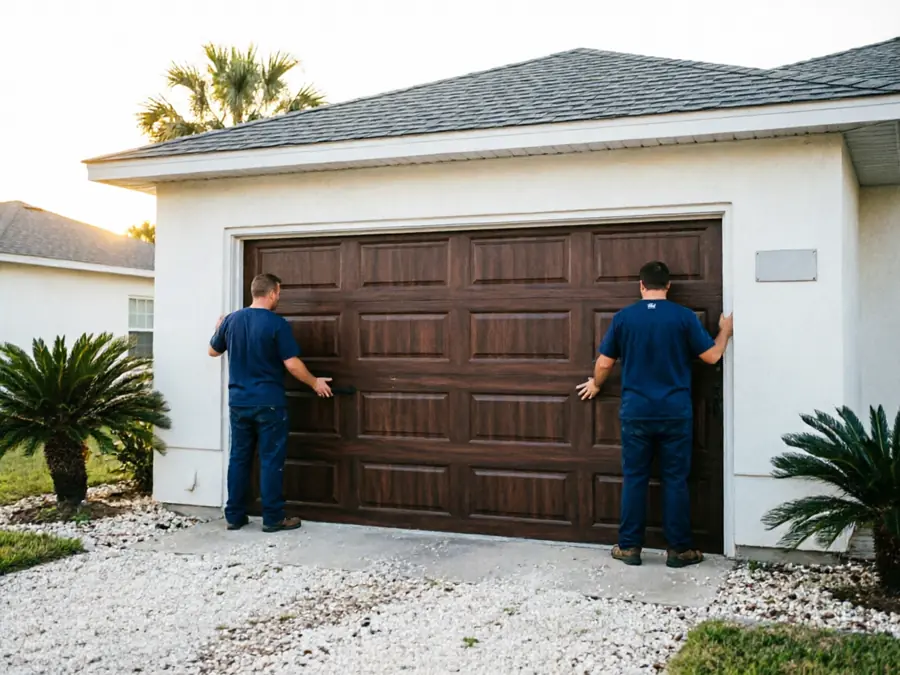 Panel Replacement for Palm Beach's 1970s-Era Garage Doors in Jupiter